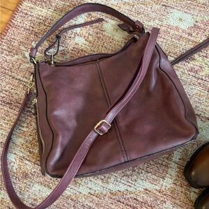 Purple Women’s Realer Faux Leather Elegant Shoulder Tote Hobo Bag